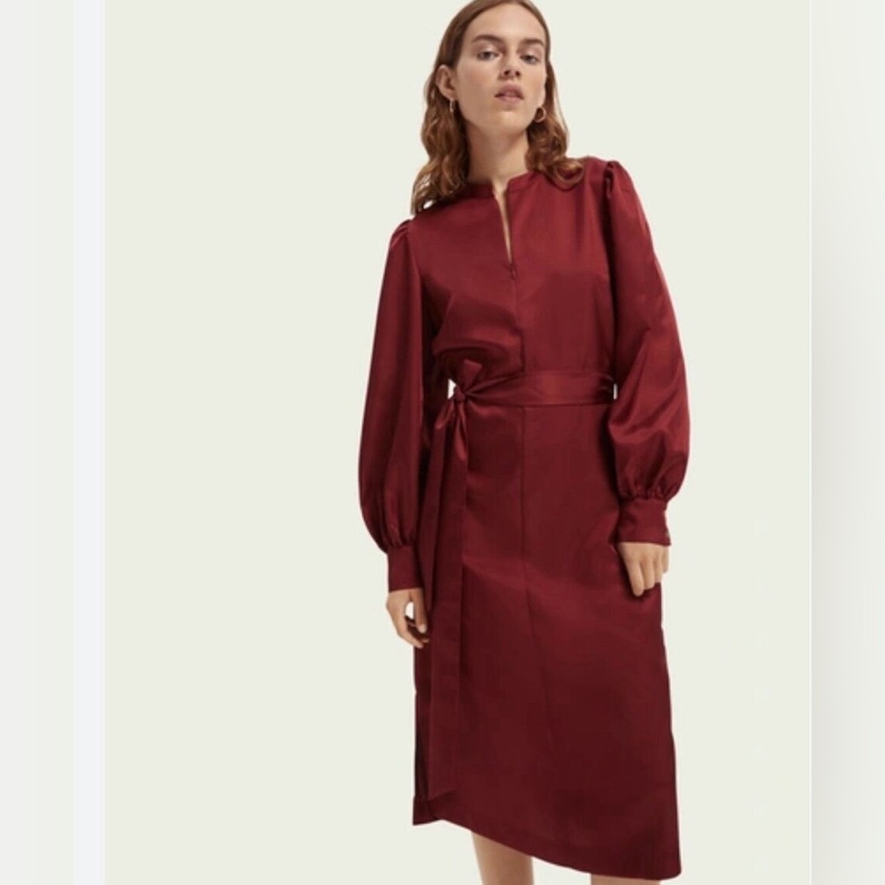 Scotch and Soda Voyage Maroon Dress (L) - NWT
